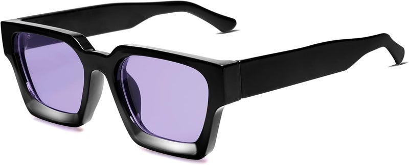 VANLINKER Thick Square Sunglasses for Men Women Retro Chunky Rectangle Shades UV400 Protection VL9731 - Image 1